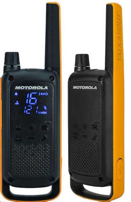 Πομποδέκτες Motorola T82 Extreme (2 Τεμάχια) Μαύρο - Κίτρινο