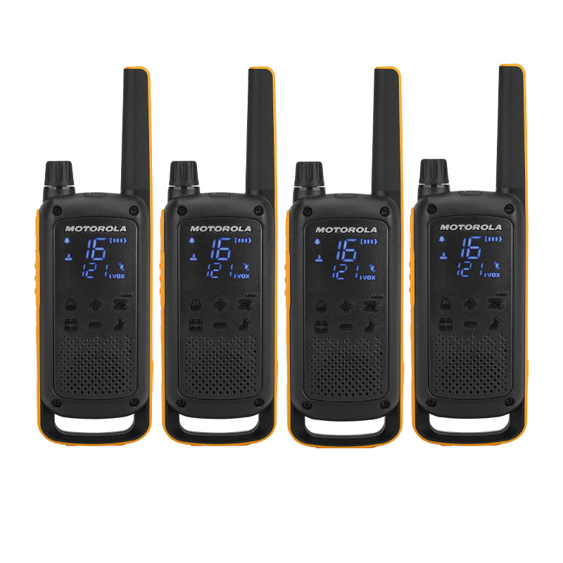 Πομποδέκτες Motorola T82 Extreme (4 Τεμάχια) Μαύρο - Κίτρινο