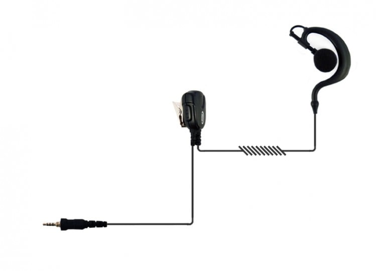 Jetfon JR-1709 E/C Ακουστικό με PTT για Yaesu, Vertex, Alinco και Jopix